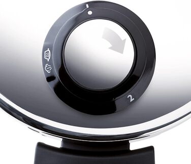 Скороварка (6 л, Ø 22 см) Скороварка з нержавіючої сталі, 2 рівні приготування - Індукційна скороварка одинарна