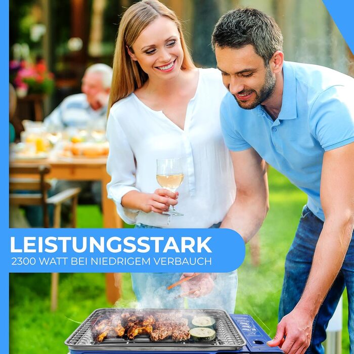 Газовий гриль потужністю 2300 Вт портативний настільний гриль із футляром для перенесення, п&39єзоелектричним запалюванням та знімним піддоном для крапель для кемпінгу, саду та балкону