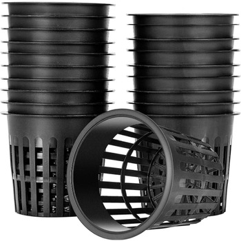 Кошик для посадки водних культур, пластикові гідропонні горщики для рослин, гідропонні кошики з пластику, придатні для гідропонних посадок і безґрунтового вирощування на садових балконах, 20 шт.