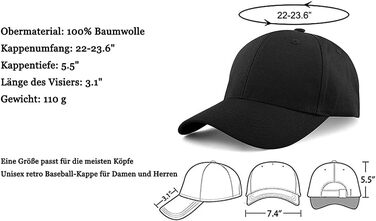 Бейсболка Etyepoh для чоловіків і жінок, бейсболка унісекс, регульована бейсболка з чистим кольором бейсболка бейсболка один розмі