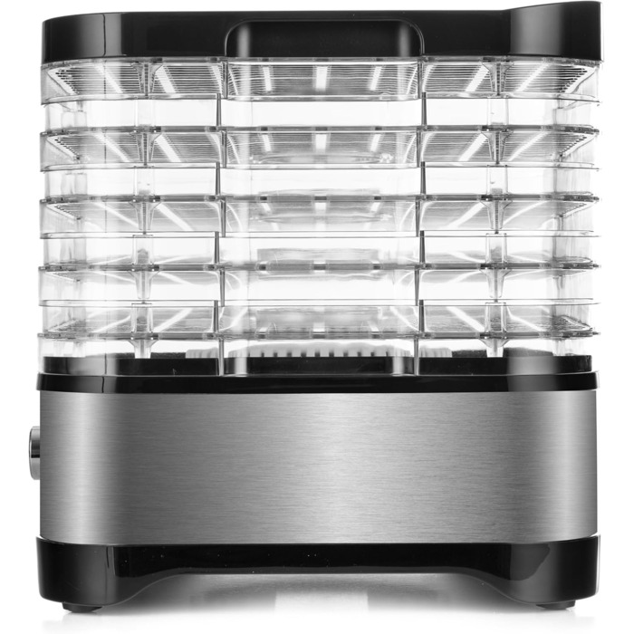 Дегідратор нержавіюча сталь 450W Сушарка для їжі з 5 рівнями дегідратора Дегідратор з регулятором температури 35-70C Сушарка для фруктів, грибів, м'яса, трав, без бісфенолу А, 4525