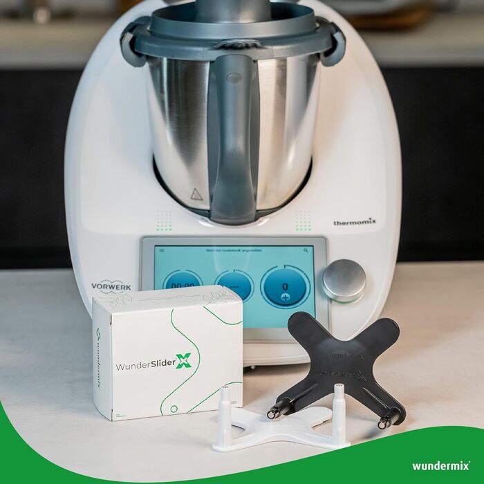 Глайди WunderSlider X для Thermomix TM6 & TM5 Розсувна дошка альтернатива Thermomix З магнітним кріпленням Невидимі слайдери, такі як ролетна дошка (біла) TM6 / TM5 біла