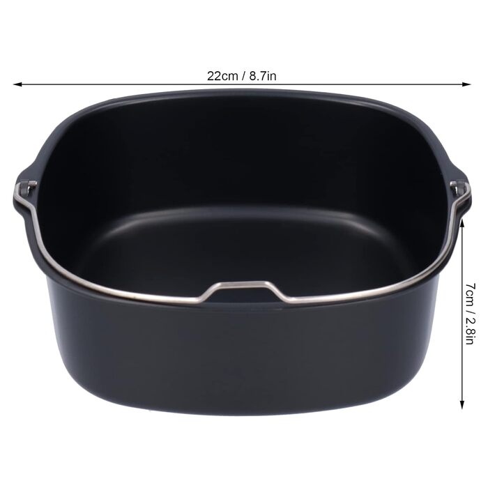 Форма для фритюрниці, форма для випічки, форма для торта, аксесуари для фритюрниці, форма для торта, кошик для випічки хліба, бочка для торта, фритюрниця для HD9925, HD9860, HD9905, 01 (22см)
