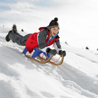 Санки Alpenflitzer Davos, дерев'яні, складані, 110 см