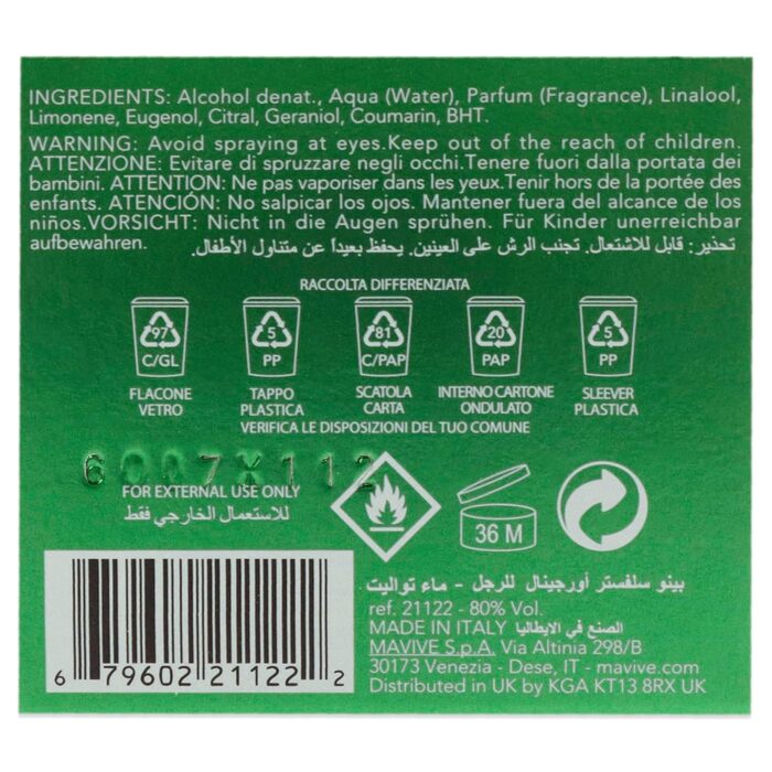 Чоловіча туалетна вода Pino Silvestre Original (125 мл)