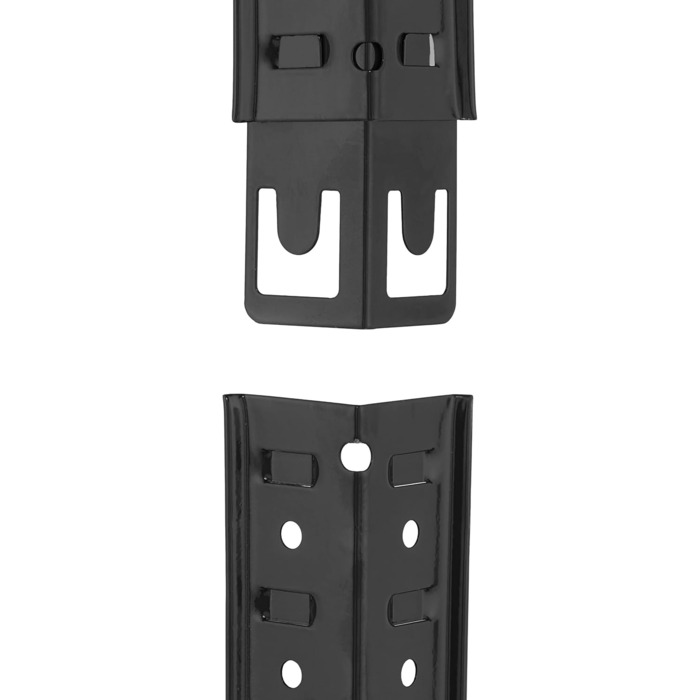 Надміцний стелаж Relaxdays, 5 ярусів, металевий стелаж для зберігання, чорний Розміри 180x100x50 см, вантажопідйомність 1250 кг, для підвалу, гаража