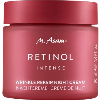 М. Asam RETINOL INTENSE Нічний крем для інтенсивної корекції зморшок (50 мл) Антиейдж крем з ретинолом для інтенсивного нічного догляду, помітного зменшення зморшок та ефективного догляду за зрілою шкірою обличчя ()