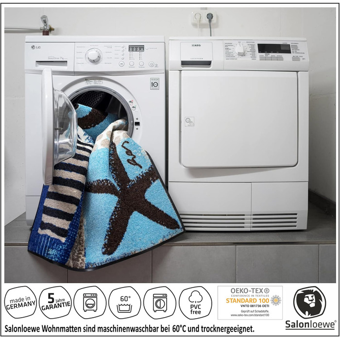 Килимок Salonloewe Ronny Stripes сірий без рамок 35x120 см, доріжка для паркування взуття, яку можна прати, легко чистити, безпечний для сушильної машини, нековзний, гума та поліамід 35 x 120 см (прямокутний)