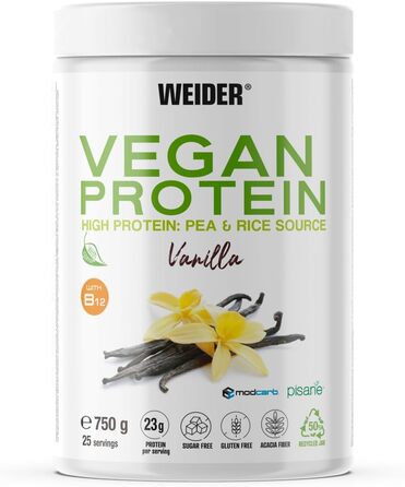 Протеїн веганський Weider Vanilla 750 г