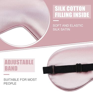 Шовкові маски для сну Xtinmee 30 шт. , шовкова маска для очей з регульованим ремінцем, маска для очей для сну, пов'язка на очі для