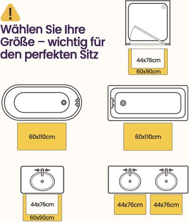 Килимок для ванної кімнати DEXI 60 x 110 см, нековзний килимок для ванної, що миється, абсорбуючий килимок для ванної з мікрофібри, м&39які килимки та килимки для ванної кімнати для душу, ванної кімнати, пральні, бежевий 60 x 110 см