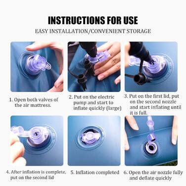 Автомобільний матрац для Hyundai Santa Fe/Grand Santa Fe TM/DM/cm/SM 2001-2025 Надувний матрац у багажник автомобіля Портативний автомобільний килимок для сну з повітряним насосом, сірий