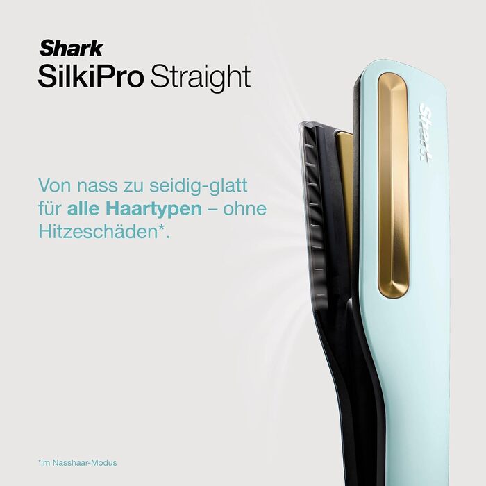 Набір Shark SilkiPro випрямляч для волосся та фен, синій HT401EUBL