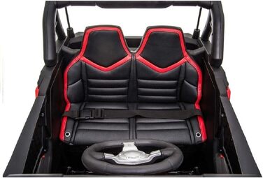 Дитячий транспортний засіб - електромобіль Buggy 999 - акумулятор 12V10AH, 4 двигуни - 2,4Ghz, повнопривідний 2 місця шкіряне сиді