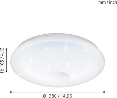 Стеля LED світильник EGLO Voltago 2, 1 лампа, білий, Ø 38 см