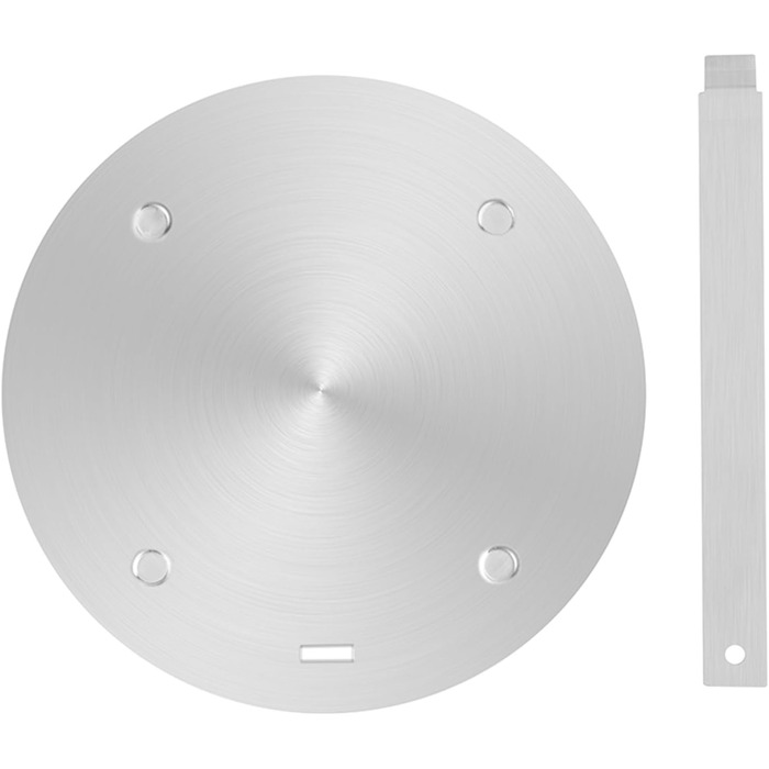 Пластина перетворювача індукційної плити, пластина індукційного адаптера Lifenergric, пластина для розподілу тепла з нержавіючої сталі зі знімною ручкою для верхньої частини газової плити, 20,1 см 7,9 дюйма