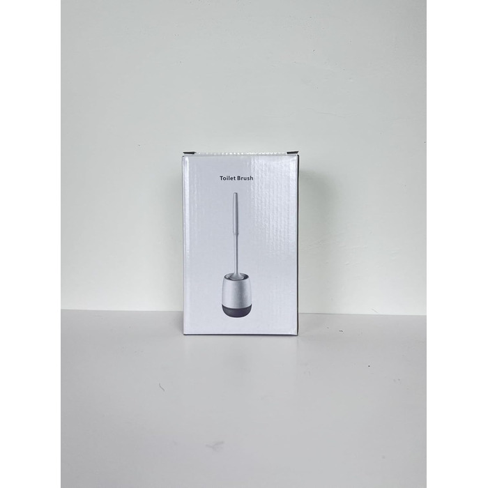 Щітка для туалету Braoses з тримачем набір силіконових щіток для туалету з довгою ручкою та швидковисихаючим тримачем для ванної к