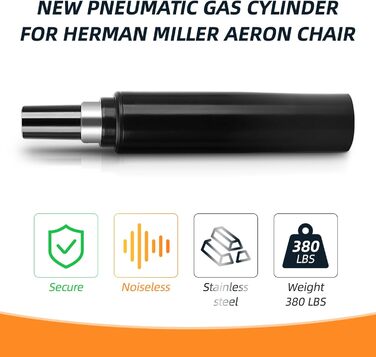 Міцний циліндр газової пружини для гідравлічних поршнів Herman Miller Aeron Chai 4 з 172,4 кг, заміна циліндра газової пружини для офісного крісла