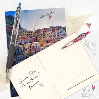 Ролер Uni-Ball Signo UMN-207 MICRO синій 0,5 мм, коробка з 12 шт.