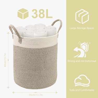Кошик для білизни Тканий кошик для білизни Великий колектор для білизни Організатор білизни для дитячої кімнати Кошик для білизни