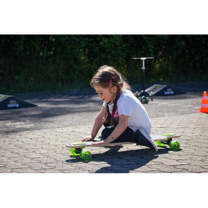 Лонгборд Muuwmi Compact ABEC-7 Neon 26" – компактний круїзер з LED-підсвічуванням, пластикова дека, для дітей та новачків