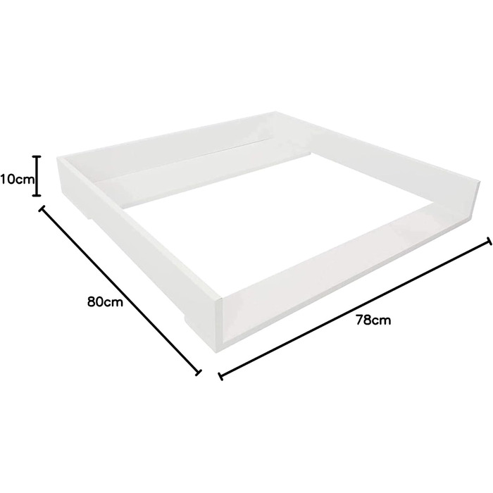 Пеленальний матрацик сумісний з комодами IKEA Malm тощо. 80x78x10 см Пеленальний матрацик з білого дерева МДФ Пеленальний блок пре