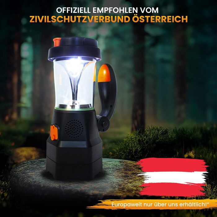 В1 LED ліхтар акумуляторний Аварійне радіо Power bank Зарядний пристрій для мобільного телефону Сирена SOS ідеально підходить для відключень електроенергії, відключень, кемпінгу та відпочинку, 4