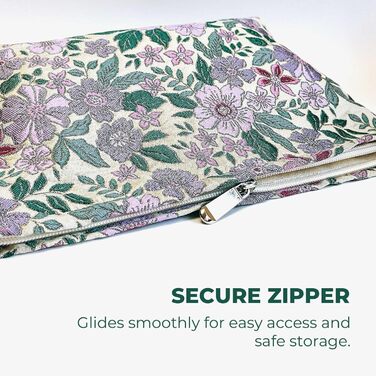 Косметичка Peachome з квітковим візерунком, жакардова тканина, вінтажна косметичка на блискавці, дорожня косметичка, подарунки для