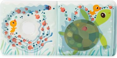 Чарівна книжка для ванни - Гаспар Каченя та його водні друзі - Пізнавальна та весела іграшка для малюків, що сприяє розвитку та навчанню - 83456