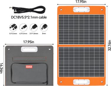 Портативна електростанція FlashFish 230 Втгод із сонячною панеллю 60 Вт, сонячним генератором 300 Вт (пікова потужність 600 Вт) з 2 портами постійного струму, 4 портами USB, світлодіодними ліхтарями, аварійним джерелом живлення для кемпінгу, подорожей, ві