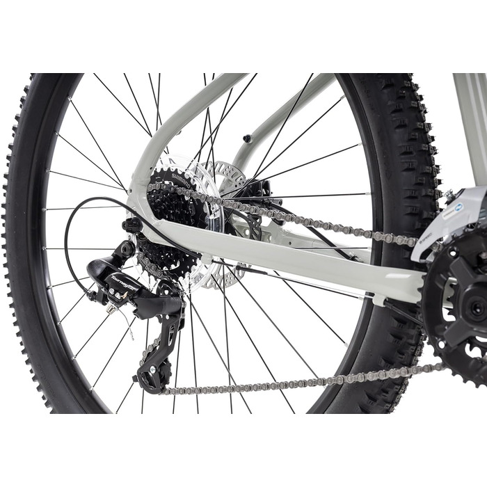 Гірський велосипед Axess Brash MTB Hardtail 16-швидкісна передача Гідравлічні дискові гальма, сірий, 21 дюйм