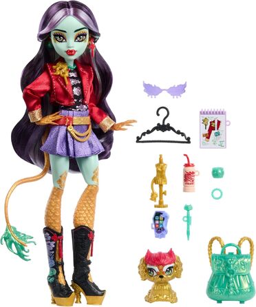 Лялька Monster High Jinafire Long HYV58 з 7 аксесуарами, 29 см