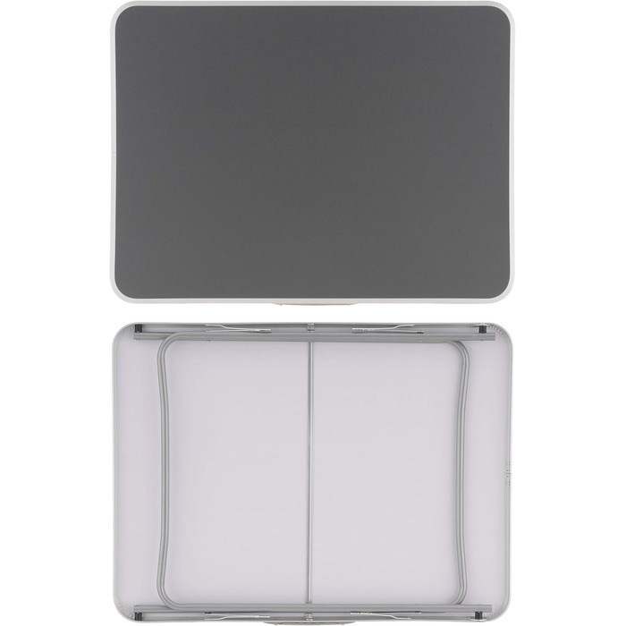 Кемпінговий стіл, вуличний стіл, сірий, складаний з ручкою для перенесення, 80x60x70 см, легкий, розкладний стіл, бічний столик, столик-валіза, кемпінговий стіл, балконний стіл