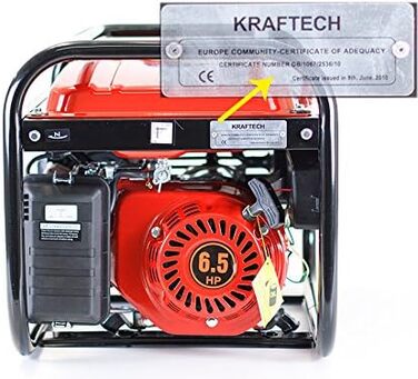 Бензиновий електрогенератор KT-8500W, безперервна потужність 3,0 кВт
