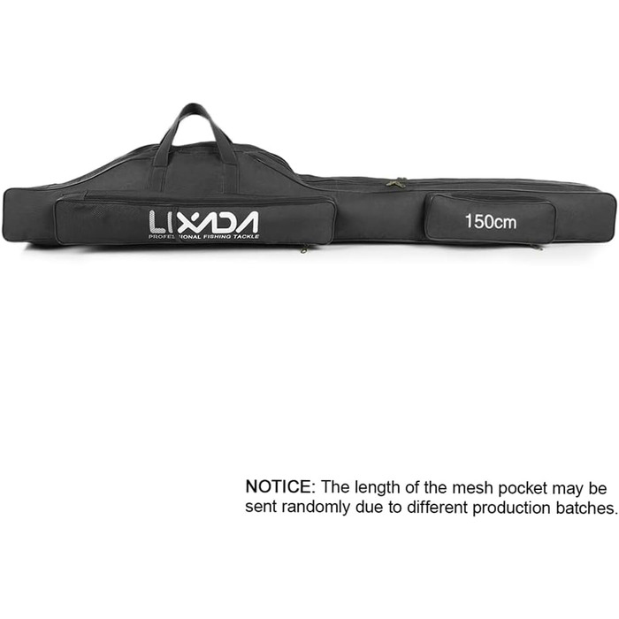 Сумка для риболовлі Lixada Портативний складаний футляр для вудки на відкритому повітрі 100 см/130 см/150 см Зелений 150 см