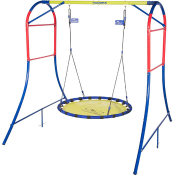 Гойдалка-гніздо Каркас гойдалки виготовлений з металу-Гойдалка садова-64023, 120 см одномісна, 64023