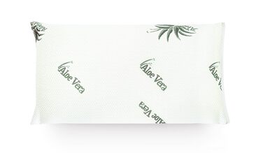 Ергономічна подушка Mister Sandman з піни з ефектом пам&39яті 40x80 см, віскозна подушка, ідеально підходить для сну на животі, спині та боці, подушка для підтримки шиї з чохлом з алое вера, 40 x 80 см