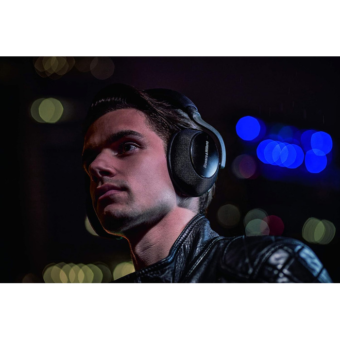 Бездротові накладні навушники Bowers & Wilkins PX7 з адаптивним шумозаглушенням - карбоновий, середній, FP42714