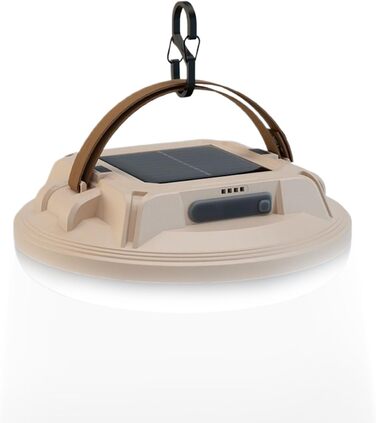 Акумуляторний світлодіодний ліхтар, кемпінговий ліхтар на сонячній енергії, водонепроникний ліхтар із 4 режимами роботи та довговічною батареєю, надзвичайно яскраве зовнішнє освітлення, портативний кемпінговий аксесуар компактної конструкції, ліхтар для н