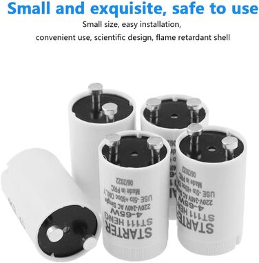 Стартер для люмінесцентних ламп 4-65 Вт стартер longlife ST111 220-240 В стартер для люмінесцентної лампи люмінесцентної лампи, 12 шт.