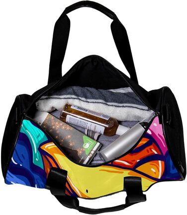 Спортивна сумка, маленька дорожня сумка, сумка для йоги, барвисте мистецтво, абстрактні кити, сумка для фітнесу на відкритому повітрі, ручна поклажа