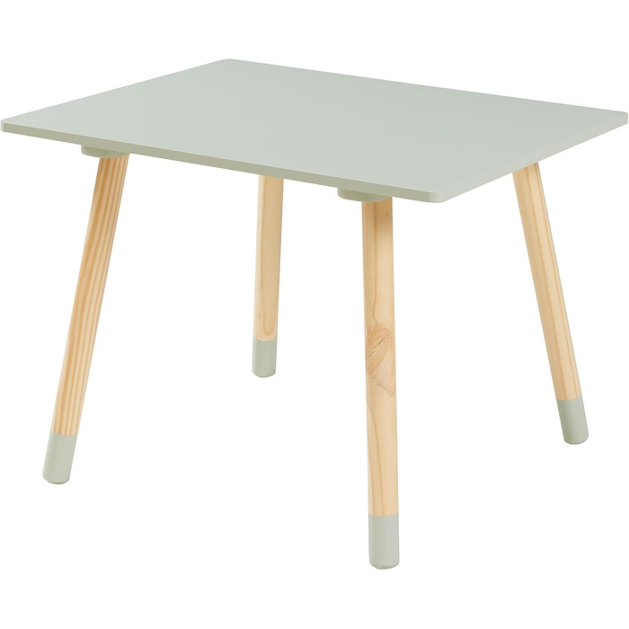 Дитячий стіл з 2 стільцями Ігровий стіл Hovle Дитячі стільці зі спинкою у формі хмари Дитяча група сидінь Дитячі меблі Дитячий стіл для малювання Дерев&39яний М&39ятно-зелений