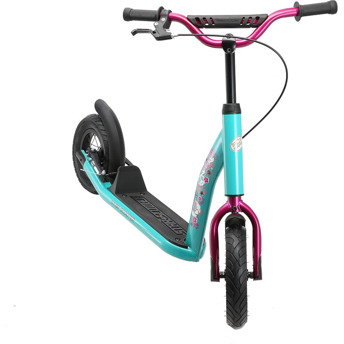 Дитячий педальний самокат від 5 років City Kick Scooter Повітряні шини регульовані по висоті 10-дюймові нове покоління м'ята