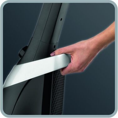 Вертикальний пилосос Rowenta Powerline Extreme Cyclonic RH8155, безмішковий, з мережевим кабелем, покращена ковзаюча насадка, висока потужність всмоктування, низький рівень шуму, чорно-сріблясто-жовтий