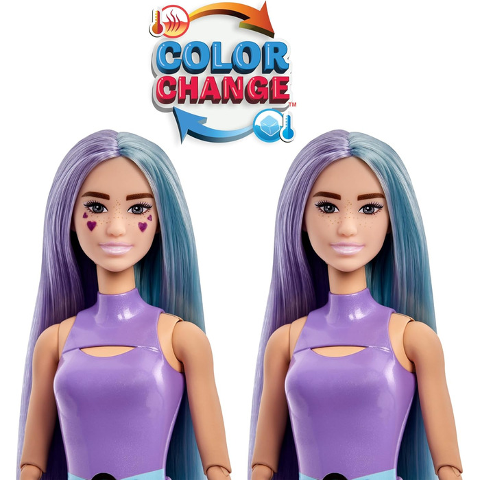 Лялька та аксесуари серії Barbie Pop Reveal Bubble Tea, лялька-модель з ароматизованим молоком таро з домашнім улюбленцем, 8 сюрпр