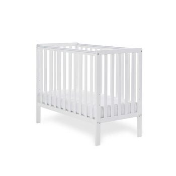 Дитяче ліжечко Obaby Bantam Space Saver, біле 40,9 Д х 22 Ш х 33,6 В см