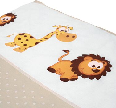 Комплект дитячої постільної білизни з анімалістичним мотивом та інтегрованою блискавкою - з 100 бавовни (якість Renforce) - підков