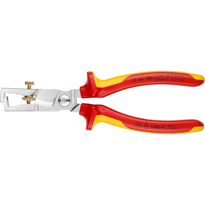 Стрипер KNIPEX StriX зі спеціальними ножицями для кабелю, 13 66 180 SB