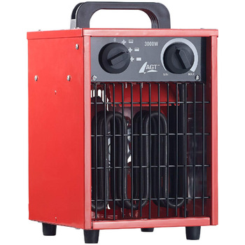 Обігрівач для будівельного майданчика AGT Професійний промисловий електричний обігрівач потужністю 3000 Вт та 3 режимами нагріву (обігрівач для будівельного майданчика, майстерні 230 В, електричний будівельний обігрівач) 1 пристрій, 3000 Вт та 3 режими на