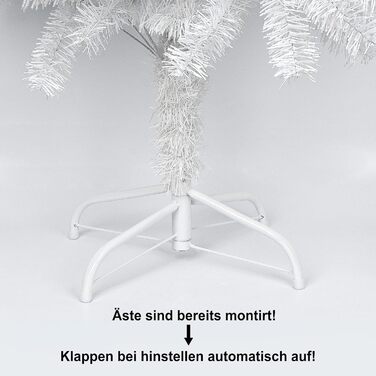 Штучна ялинка 120 см біла Homewit